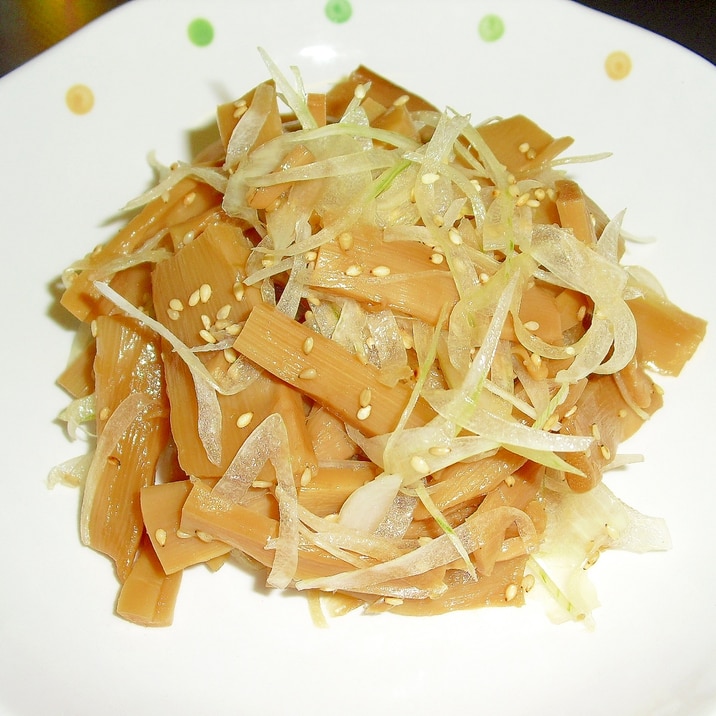 おつまみに 我が家の メンマと玉ねぎのあえもの レシピ 作り方 By Miyu 楽天レシピ